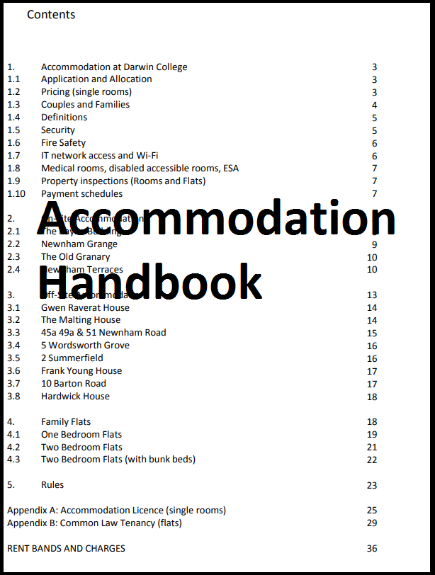Accommodation handbook